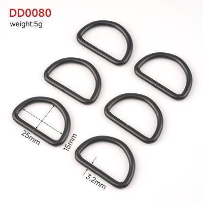 China Metal D-Ring Loop 1 Inch D Ring Buckle for Bags Webbing Sewing Customized Logo Acceptable for sale