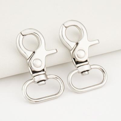 China Eco-friendly 20mm Inner Oval Swivel Hook Clip for Bags Webbing Strap Leather Craft for sale