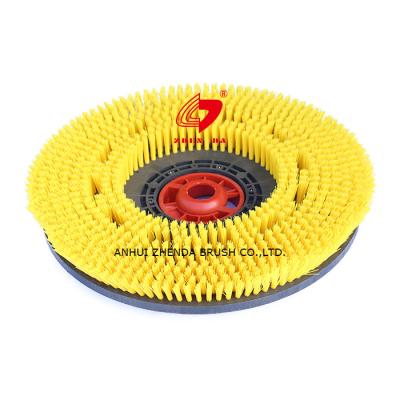 China PP Filament 14 Inch Round Scrub Brush For Floor Scrubber for sale