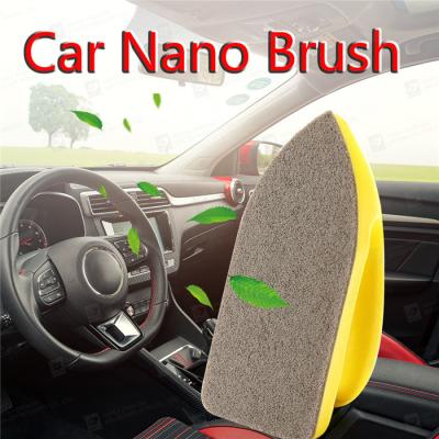 China 12x5.7x4cm Nanometer Car Interior Cleaning Brush For Auto Furniture Couch Boots Sofa for sale