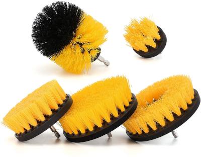 China 5 Pieces  Scrubber Brush For Drill Power Cleaning Kit For Carpet, Car Detailing Bathroom Surface for sale