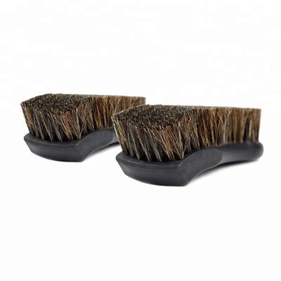 China 100% Horse Hair Car Leather Cleaning Brush For Leather Seat ISO9001 for sale