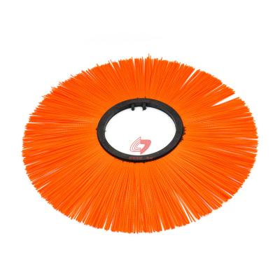China Different Sizes Flat Circle Road Sweeper Brush Mixed Pp Material Or Steel Wire for sale