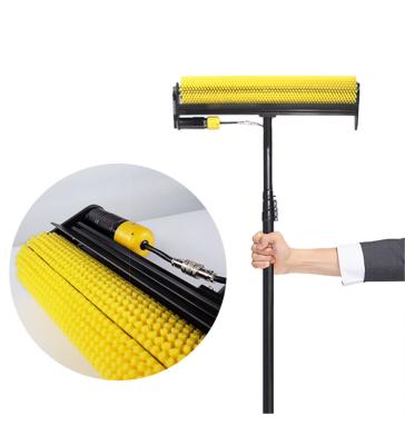 China Solar Panel Photovoltaic Cleaning Machine Dry Water Washing Handheld Electric Power Station Cleaning Roller for sale