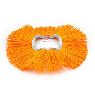 China Convoluted PP Filament Road Sweeping Brush Disc Crimped for sale