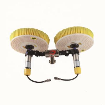 China 3.5m/5.5m/7.5m Telescopic Solar Panel Cleaning Rotating Brush Double Heads for sale