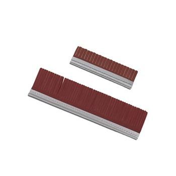 China Aluminum Metal Bottom Silicone Strip Brush for Wooden Door for sale