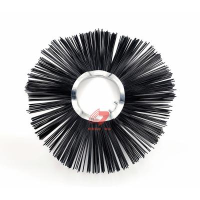 China Black PP Wire Wafer Brush For Street Road Cleaning for sale