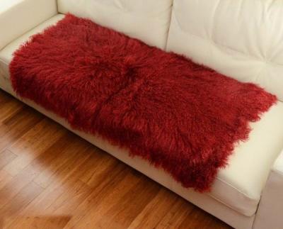 China 10 -15cm Wool Large Sheepskin Area Rug , Sheepskin Runner Rug For Home Sofa Seat Cover for sale