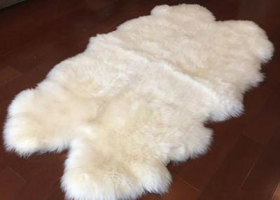 China Real Sheepskin Rug Customized Size 110 x180cm Australia Long Wool Hides Rug for sale