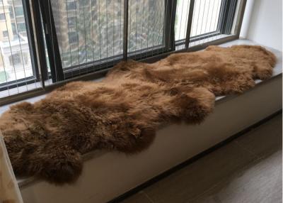 China Los corredores reales del doble de la zalea de la piel de la zalea 2 de Australia se dirigen la alfombra teñida Brown en venta
