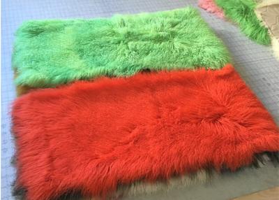China Tibetan Soft Sheepskin Rug In Bathroom 60X120cm , Coloured Sheepskin Rugs for sale