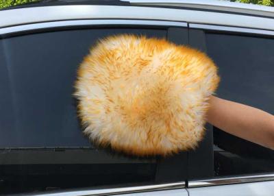 China Both Side  Lambswool Sheepskin Car Wash Mitt For Auto Cleaning / Polishing for sale
