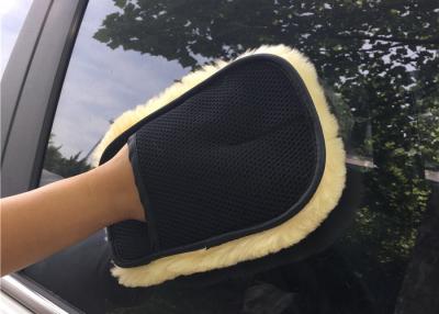 Китай Перчатка мытья шерстей автомобиля кожи Мерино перчатки одного мойки овчины бортовая с карманом продается
