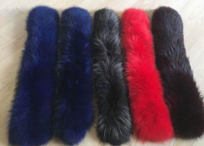 China Raccoon fur collar Luxury Genuine Chinese Raccoon Fur Detachable Collar for Coat for sale