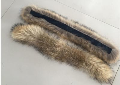China El cuello caliente Eco de la piel del mapache del color natural amistoso para la capilla embroma el abrigo esquimal en venta
