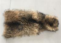 China Piel cruda del color del mapache del cuello natural de la piel un grado 70 - el 105cm para la ropa/la materia textil casera en venta