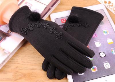 China Plush Women Vintage Touch Screen Compatible Gloves 40-60cm For Winter Outdoor for sale