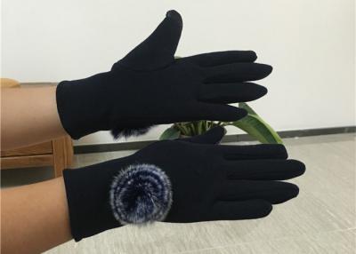 中国 方法女性は冬の羊毛のライニングのビロードの手袋の女性の冬の通勤者の手袋を暖めます 販売のため