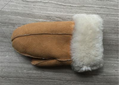 China Hand Made Warmest Sheepskin Gloves for Ladies With Cuff Size 5 - 6cm for sale