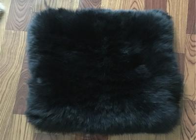 China Long Hair Lambs Wool Padding For Chair , Soft Sheepskin Floor Cushion 45 X 45 Cm for sale