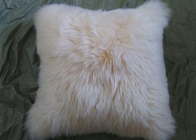 China Single Sided Sheep Fur Dining Room Chair Cushions Moisture Proof With Long Hair for sale