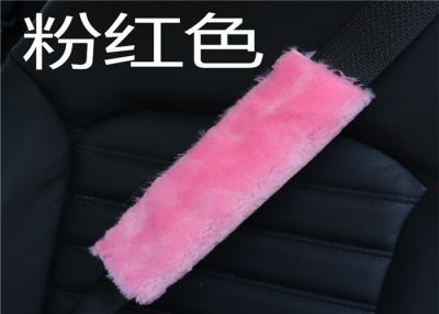 China Car Safety Sheepskin Seat Belt Cover Customzied Sizes With Soft Feeling for sale