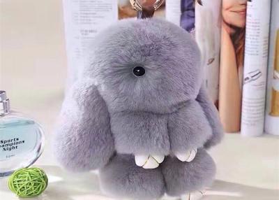 China 100% Handmade Handbag Bunny Fluffy Keychain Christmas Gift With Customized Color for sale