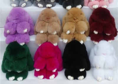 China Luxury Rex Rabbit Fur Keychain Soft Comfortable For Knitted Hats Parts for sale