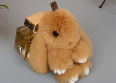 China Kfz-Zubehör-Kaninchen-Pelz Keychain nett mit entzückender Häschen-Holzschuh-Form zu verkaufen