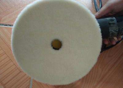 China OEM Anti Static Wool Polishing Pad Single Side With Hook And Loop Grip Backing for sale