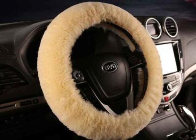 China Anti Slip Warm Winter Fluffy Car Steering Wheel Covers With Soft Nap for sale