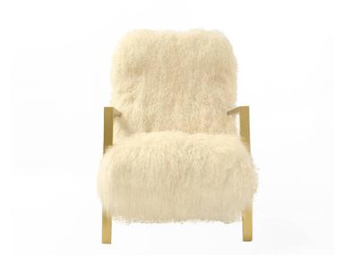 China Custom Made Luxury Long Hair Real Mongolian Fur Plate Cover For Armchair for sale