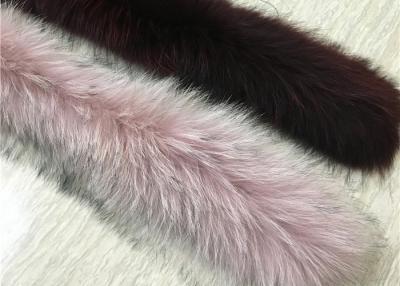 China 80*20cm Detachable Real Fur Collar For Woman Natural And Dyed Color for sale