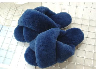 Chine Pantoufles de chambre à coucher d'USURE de PEAU DE MOUTON de DAMES de mode de pantoufles de laine de moutons à vendre