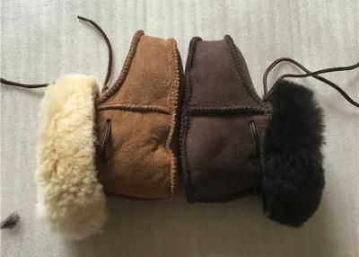 China Botines el 15cm reales hechos a mano del bebé de las lanas de la zalea del 100% para al aire libre en venta