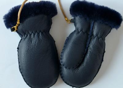 China Manoplas de la zalea del shearling de los niños clásicos, guantes auténticos de Sueded del cordero para el bebé en venta