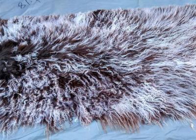 China Genuine Tibet Lamb fur Throw Blanket Long hair Sheep fur Indoor Rugs for home for sale