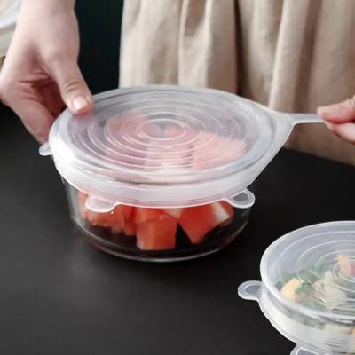 China Stretchable Bowl Silicone Protective Covers Nontoxic Multipurpose for sale