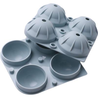 China Bourbon Ball Silicone Ice Mold 12x12x5cm Portable For Cocktails for sale
