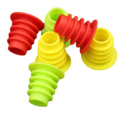 China Multicolor Wine Silicone Bottle Stopper Odorless Reusable Durable for sale
