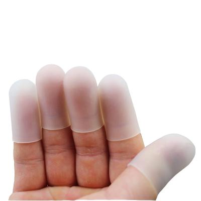China Transparent Reusable Silicone Finger Sleeves Multipurpose Durable for sale