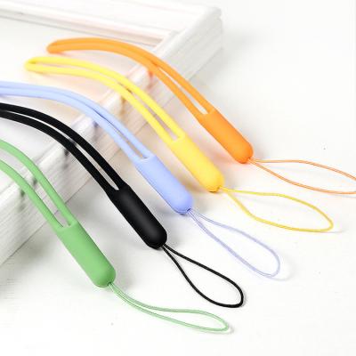 China Multicolor Sturdy Silicone Rubber Supplies Mobile Phone Strap Odorless for sale