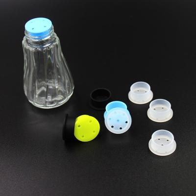 China Nontoxic Sturdy Breathable Silicone Stopper , Waterproof Salt And Pepper Shaker Caps for sale