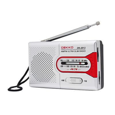 China Lightweight ABS Portable AM FM Radio With 3.5mm Headphone Jack for sale