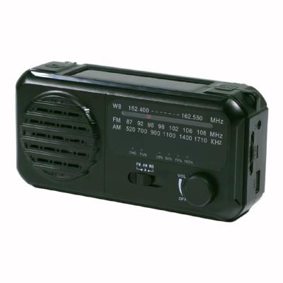 China Emergency Solar Hand Crank Radio Built In Speaker with zoom led torch for sale