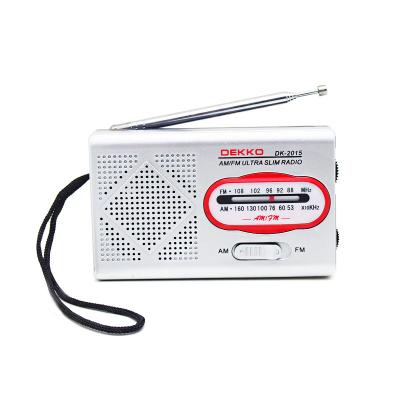 China White Portable AM FM Radio 3V 50dB Pocket Private Model Battery Operated for sale