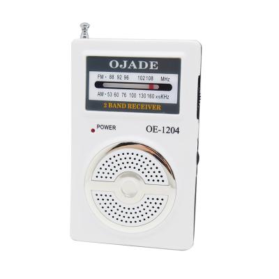 China ABS material AM FM Desktop Radio 2 Band 98g Small Hand Held Dsp Chip for sale