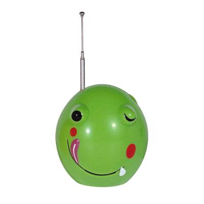 China Frog Prince Cute FM Radio Built In Speaker Enjoy Music With lasting antenna for sale