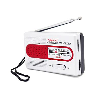 Chine À piles en plastique d'ABS de radio de la poche AM FM de cadeau avec l'écouteur Jack à vendre